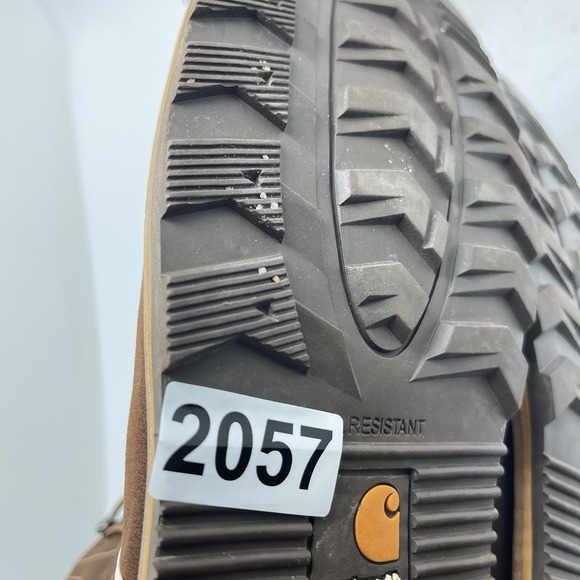 Carhartt Boots Mens 10.5 Moc Toe Wedge CMW6197 Leather Waterproof Brown Soft Toe - Picture 10 of 10